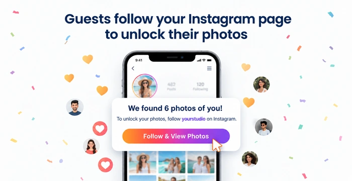 Get more Instagram followers from every event with Photomall