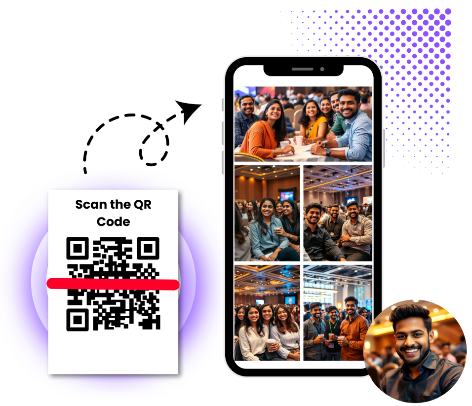 QR Code Photo Sharing for All Events with AI Face Recognition