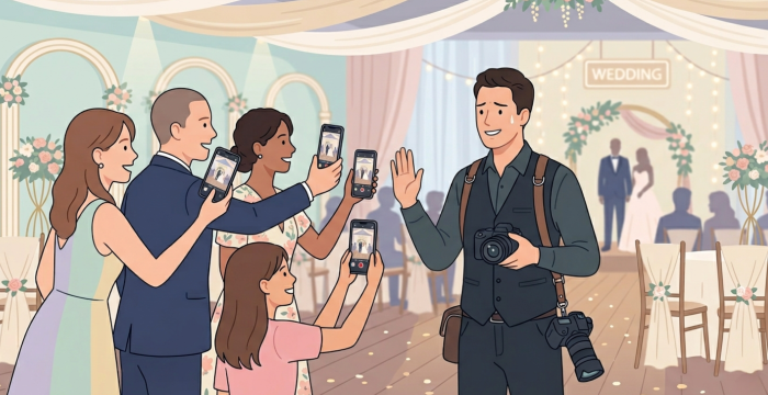 How to Politely Handle Phone Photo Requests at Weddings