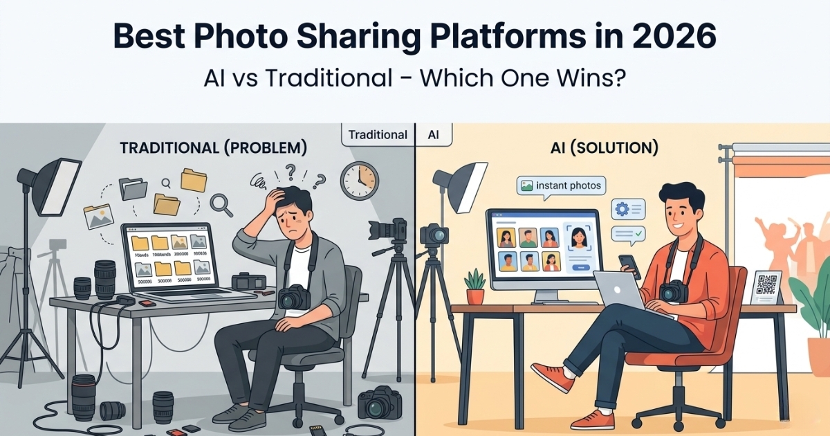 Best Photo Sharing Platforms in 2026 (AI vs Traditional Platforms) | Photomall