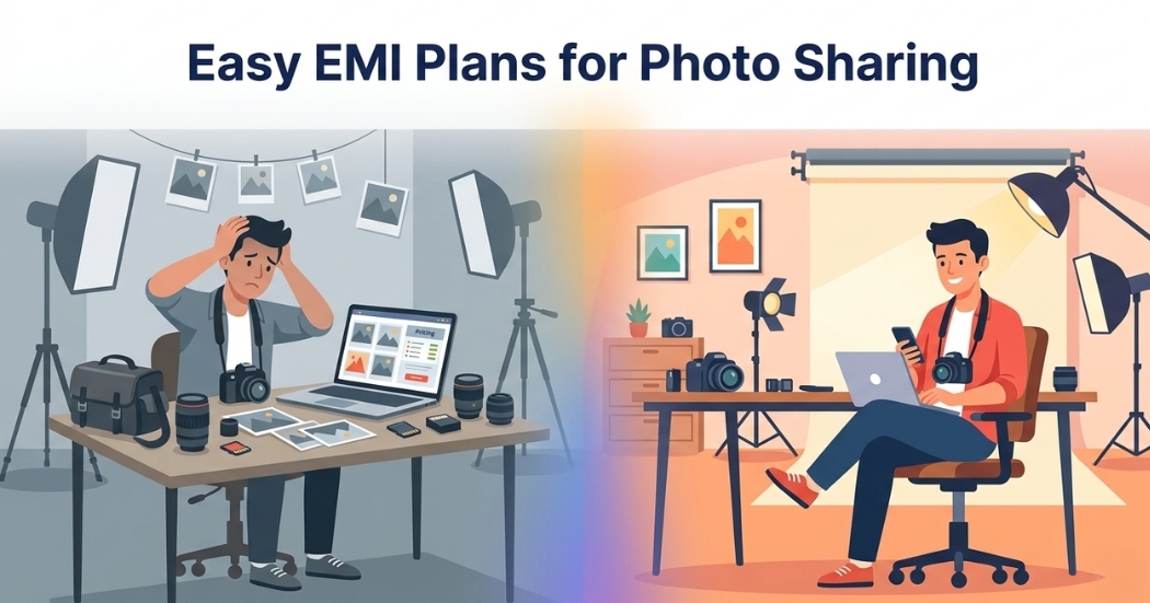 Easy EMI Plans for Photo Sharing Only on Photomall | Photomall