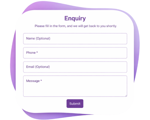 Event Enquiry from Your Website