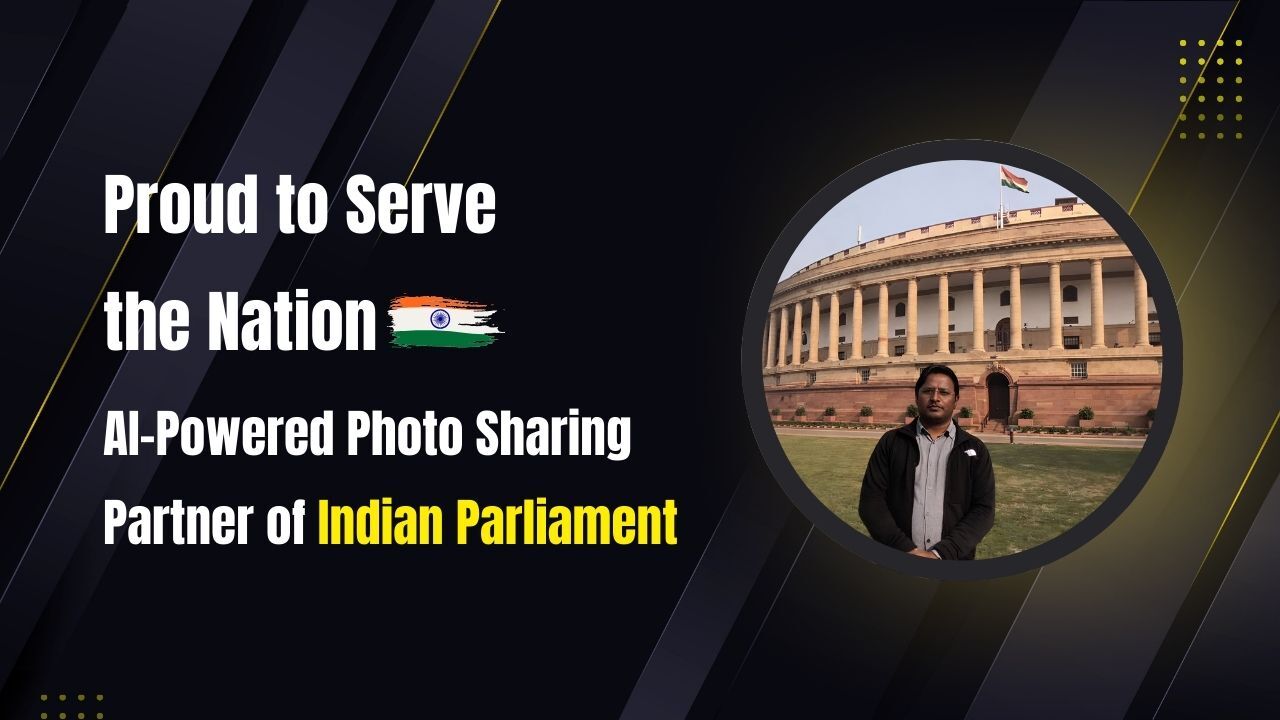 Proudly Serving as the AI-Powered QR Code Photo Sharing Partner of the Indian Parliament